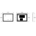 Дзеркало Zerix Sansa MR01-80x60-REVERSE з LED Touch, Anti-fog, димером, регулятором яскравості (ZX6049)