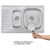 Кухонна мийка WEZER 7850(08) Satin 780x500x180 мм + сифон
