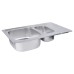 Кухонна мийка WEZER 7850(08) Satin 780x500x180 мм + сифон