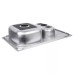 Кухонна мийка WEZER 7850(08) Satin 780x500x180 мм + сифон