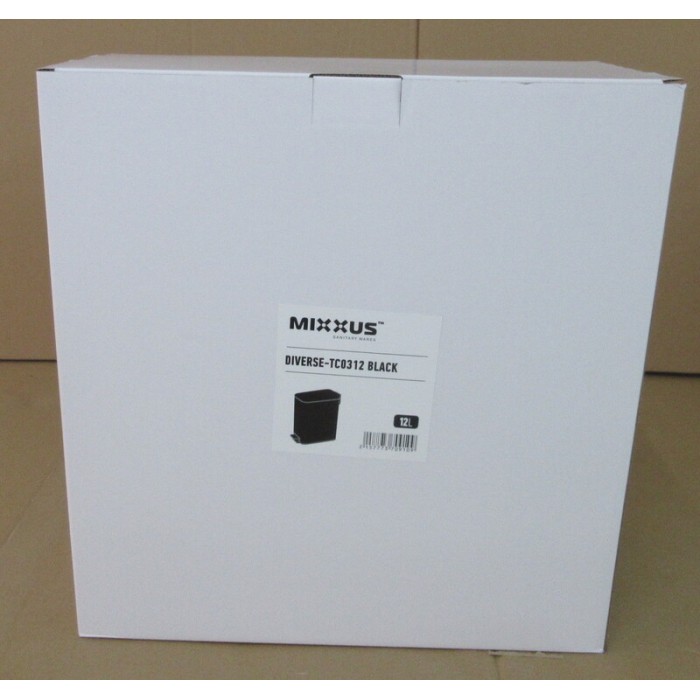 Відро для сміття з плавним закриттям прямокутне Mixxus Diverse-TC0312 Black 12л колір чорний (MI7091) Відро для сміття з плавним закриттям прямокутне Mixxus Diverse-TC0312 Black 12л колір чорний (MI7091)