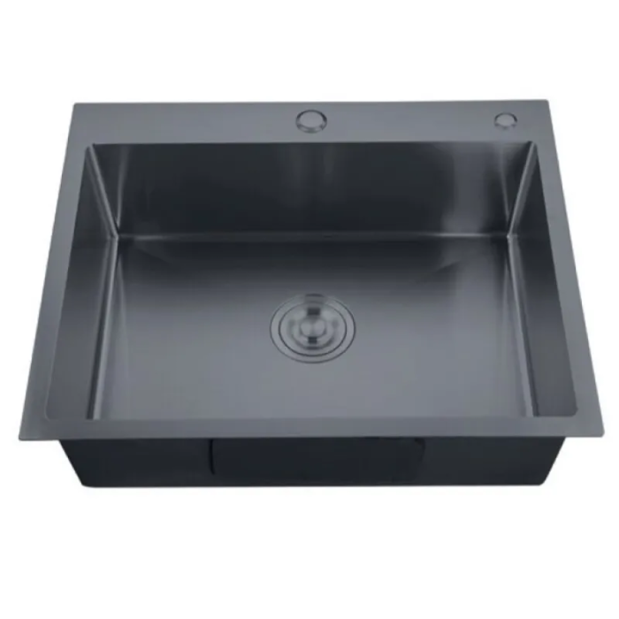 Мийка Zerix ZH5843-215 Nano-Black (3.0/0.8) з нержавіючої сталі (MX1584) Мийка Zerix ZH5843-215 Nano-Black (3.0/0.8) з нержавіючої сталі (MX1584)