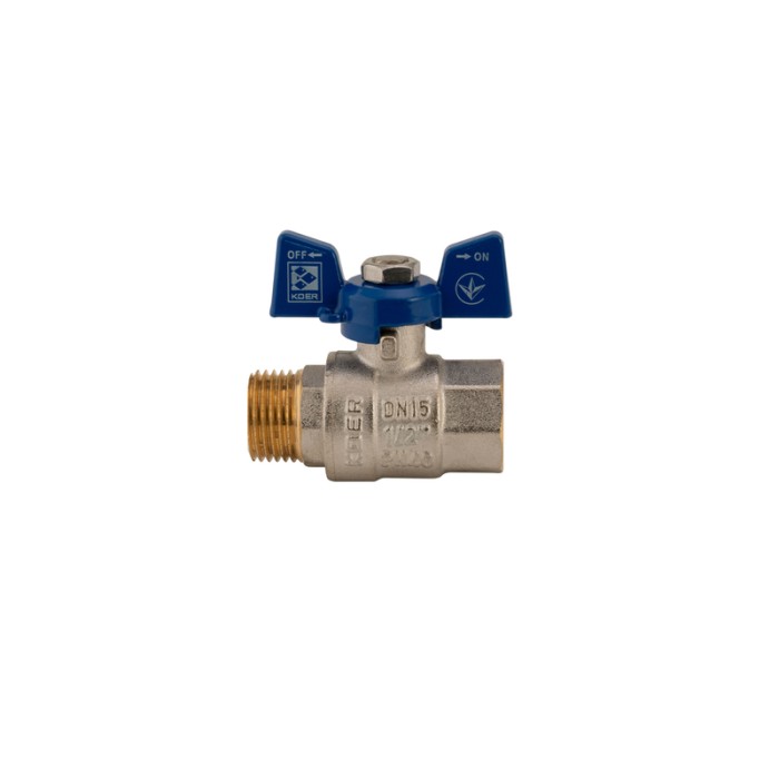 Кран кульовий Koer 1/2" ГШМ (KR.218.B) синій (KR2722) Кран кульовий Koer 1/2" ГШМ (KR.218.B) синій (KR2722)