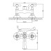 Змішувач для ванни Haiba Dominox 142 (HB0905)