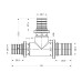 Трійник натяжний Icma №1039 d20х25х20 851039GWGXGW05
