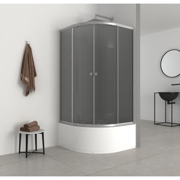 Душова кабіна з високим піддоном Mixxus PLAIN SCT01-90x90x195-GR SATIN сіре тоноване скло 4мм (MI6895) Душова кабіна з високим піддоном Mixxus PLAIN SCT01-90x90x195-GR SATIN сіре тоноване скло 4мм (MI6895)