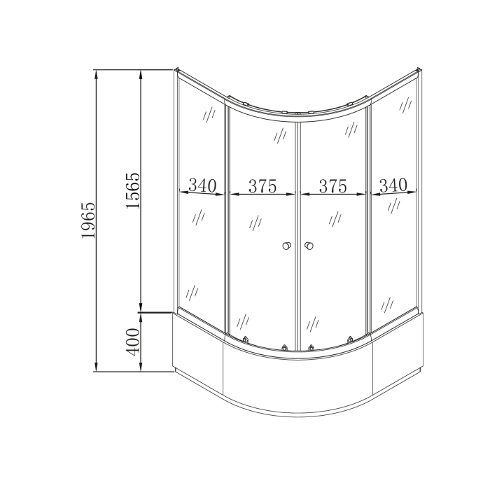 Душова кабіна з високим піддоном Mixxus PLAIN SCT01-90x90x195-GR SATIN сіре тоноване скло 4мм (MI6895) Душова кабіна з високим піддоном Mixxus PLAIN SCT01-90x90x195-GR SATIN сіре тоноване скло 4мм (MI6895)