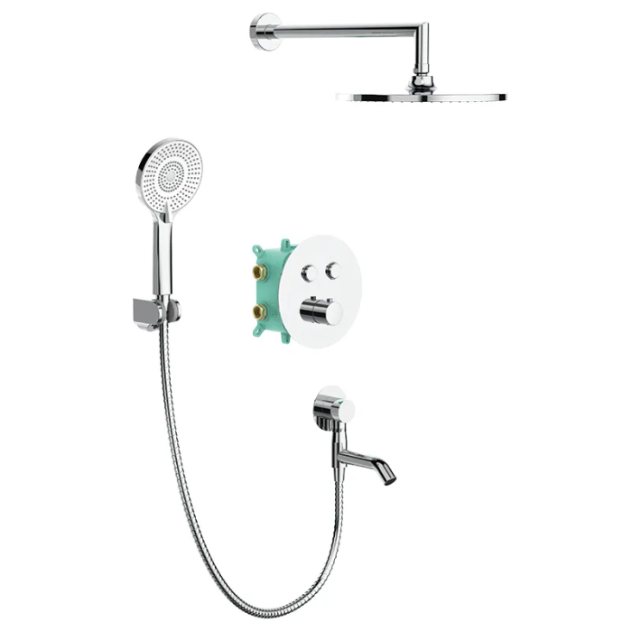 Вбудована душова система з термостатом Koer KB-67012-01 (Колір хром) (KR4728) Вбудована душова система з термостатом Koer KB-67012-01 (Колір хром) (KR4728)