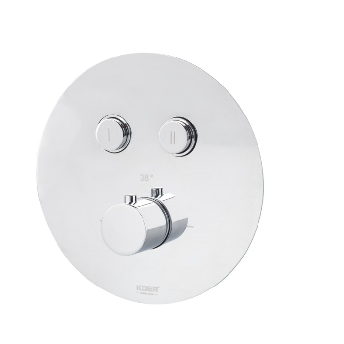 Вбудована душова система з термостатом Koer KB-67012-01 (Колір хром) (KR4728) Вбудована душова система з термостатом Koer KB-67012-01 (Колір хром) (KR4728)