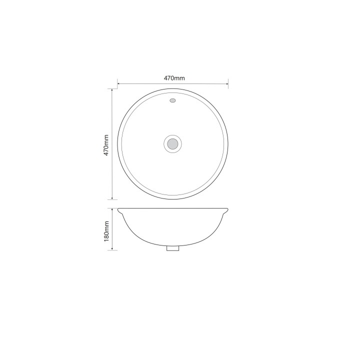Раковина врізна на стільницю MIXXUS PREMIUM TOPPER-1601 470х470х180mm з переливом (MP6571) Раковина врізна на стільницю MIXXUS PREMIUM TOPPER-1601 470х470х180mm з переливом (MP6571)