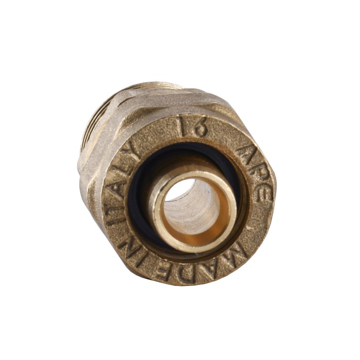Муфта із зовнішньою різьбою APE ITALY 701 L 1/2″х16 Муфта із зовнішньою різьбою APE ITALY 701 L 1/2″х16