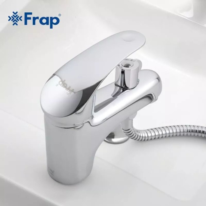 Змішувач для умивальника Frap F1221 з душовою лійкою, хром Змішувач для умивальника Frap F1221 з душовою лійкою, хром