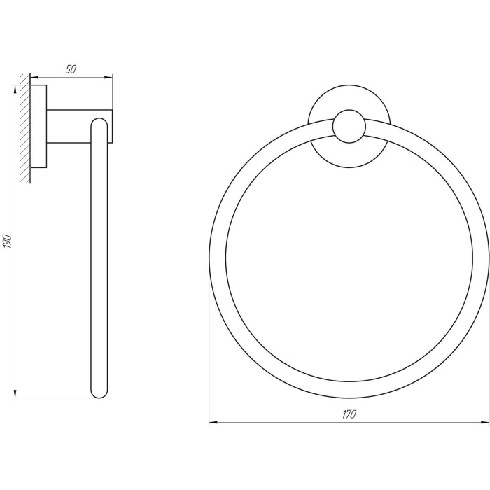 Тримач рушників Perfect Sanitary Appliances SP 8113 Тримач рушників Perfect Sanitary Appliances SP 8113