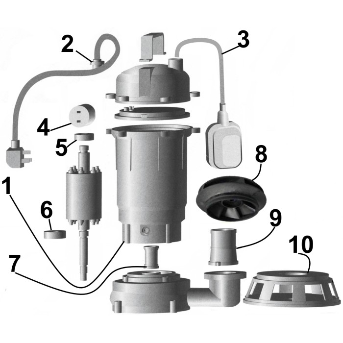 Насос дренажний VOLKS pumpe QDX1500 1,5кВт Насос дренажний VOLKS pumpe QDX1500 1,5кВт