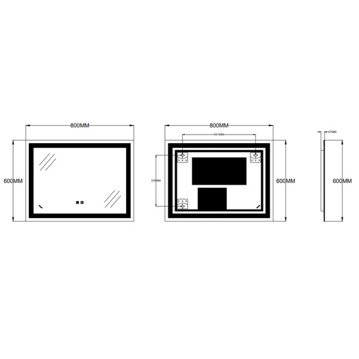 Дзеркало Zerix Kubix MR03-80x60-REVERSE з LED Touch, Anti-fog, димером, регулятором яскравості (ZX6053) Дзеркало Zerix Kubix MR03-80x60-REVERSE з LED Touch, Anti-fog, димером, регулятором яскравості (ZX6053)