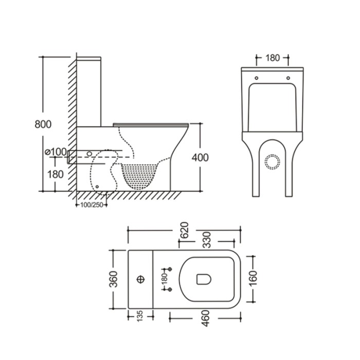 Бачок до унітазу-компакту Mixxus Style-0403-R Tank 620х360х800 зі зливною арматурою (MI8331) Бачок до унітазу-компакту Mixxus Style-0403-R Tank 620х360х800 зі зливною арматурою (MI8331)