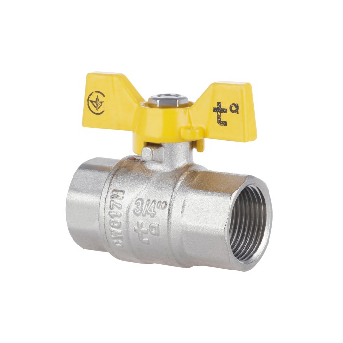 Кран кульовий Thermo Alliance Forte 3/4" ВР для газа (метелик) SF602G20 Кран кульовий Thermo Alliance Forte 3/4" ВР для газа (метелик) SF602G20