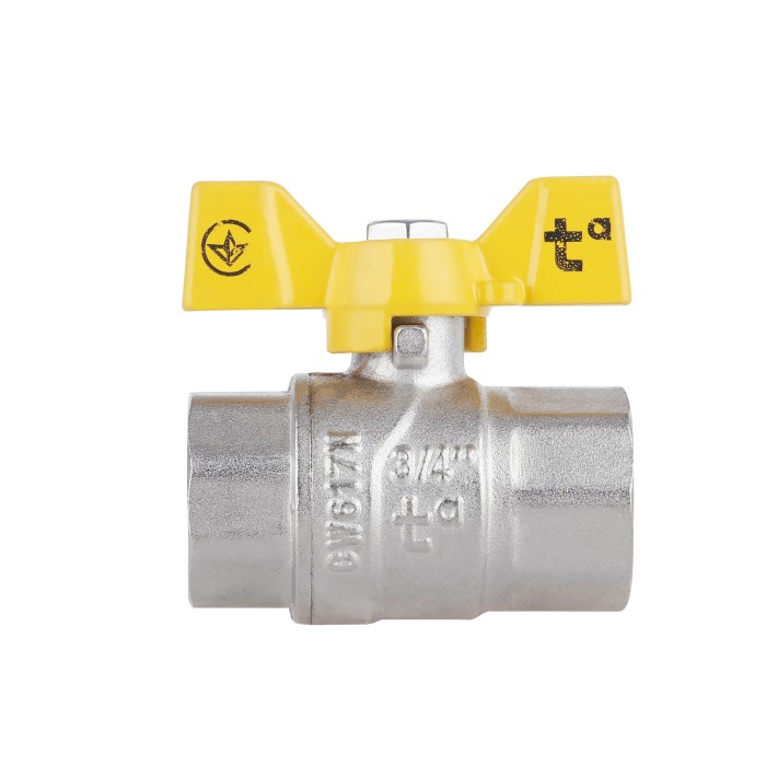 Кран кульовий Thermo Alliance Forte 3/4" ВР для газа (метелик) SF602G20 Кран кульовий Thermo Alliance Forte 3/4" ВР для газа (метелик) SF602G20