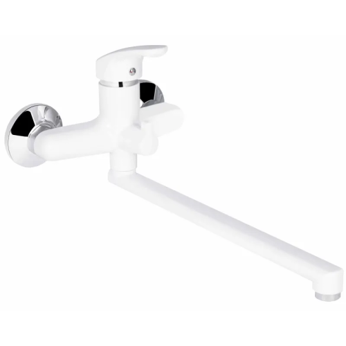 Змішувач для ванни Plamix Afina-006 EURO White (без шланга та лійки) (PM0687)