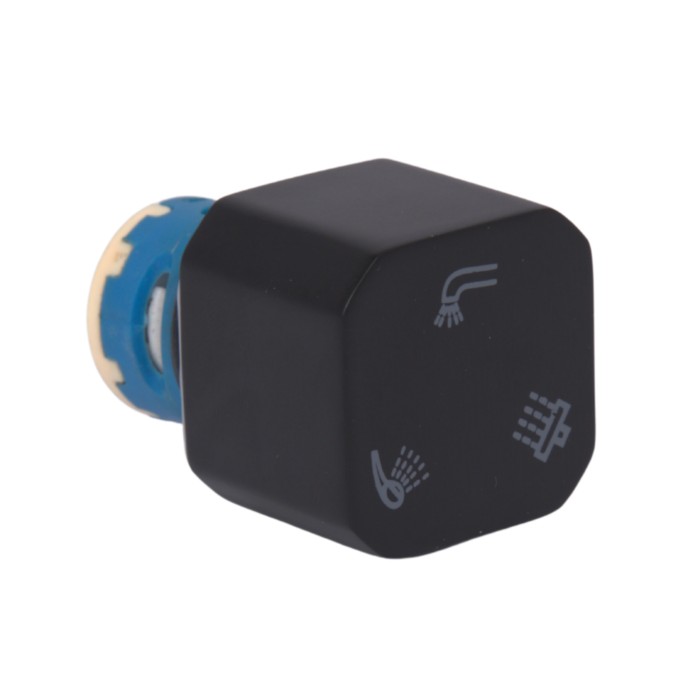 Ручка перемикача на 3 споживача Lidz (25х30х30) для змішувачів Kubis 1030 Black LDKUB253030B349504 Ручка перемикача на 3 споживача Lidz (25х30х30) для змішувачів Kubis 1030 Black LDKUB253030B349504