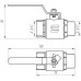 Кран кульовий прямий SELBA 3/4″ ЗВ КР SL1505