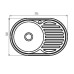 Мийка кухонна Zerix Z7750-06-180MD (micro decor) (ZS0564)