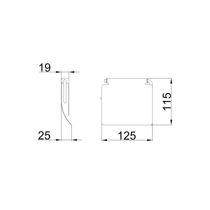 Паперотримач Frap F504, хром Паперотримач Frap F504, хром