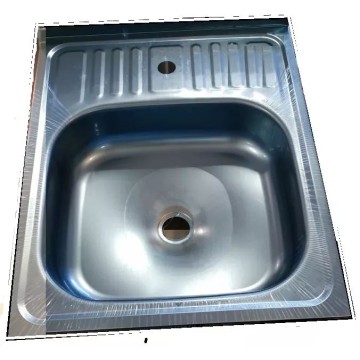Мийка нерж.UA 5060 товщ-0.4mm, р-р-600*500*140mm Polish (накладна) {20}