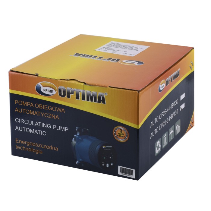 Насос циркуляційний енергоощадний Optima PRIME OP25-60AUTO 130мм + гайки Насос циркуляційний енергоощадний Optima PRIME OP25-60AUTO 130мм + гайки