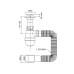 Сифон для умивальника Mixxus SU-02-A 1 1/2