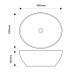 Раковина накладна MIXXUS PREMIUM ELLIPSE-0108 EDGE BLACK 400х330х145mm (MP6527)
