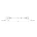 Шланг для газу Thermo Alliance Standart білий 1/2" ВВ 50 см SD90G50