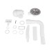 Сифон для кухонної мийки Lidz (WHI) 60 05 M001 01 EURO (вихід 50 мм)
