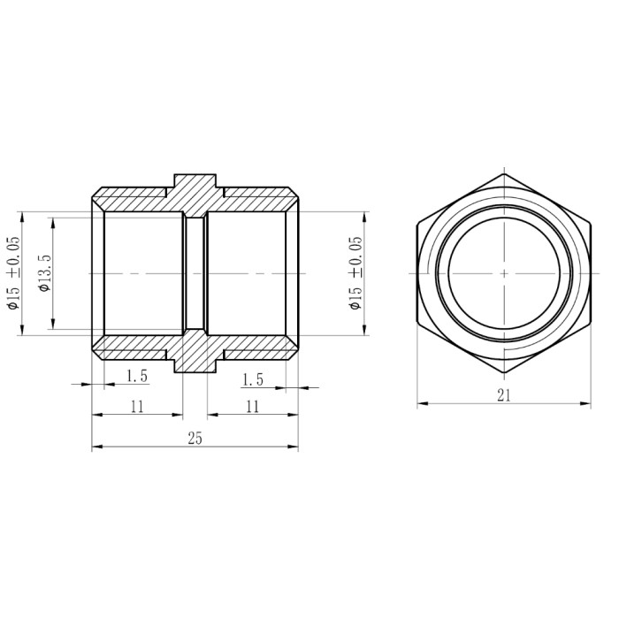 Муфта обтискна Thermo Alliance Forte 16х1/2" ЗР SF172W1615 Муфта обтискна Thermo Alliance Forte 16х1/2" ЗР SF172W1615
