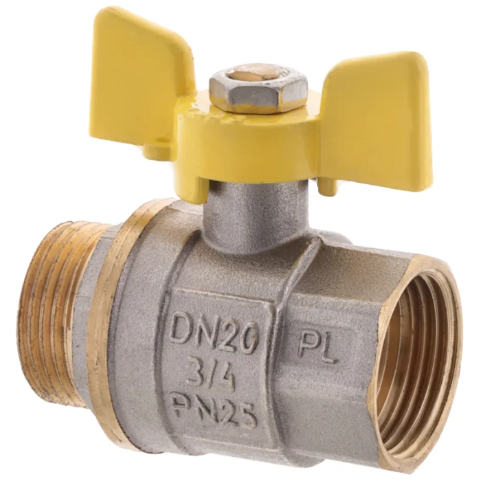Кран кульовий FERRO PL 3/4" ГШМ газ art. 607 (латунна куля) (FE0561) Кран кульовий FERRO PL 3/4" ГШМ газ art. 607 (латунна куля) (FE0561)
