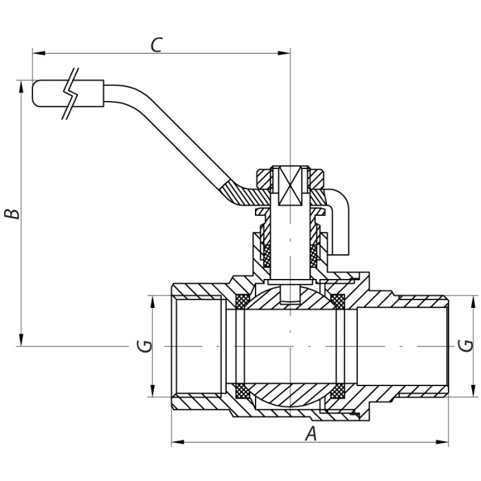 Кран кульовий KOER KR.515.PR.GAS - 2" FM ГШВ YELLOW, ручка "важіль" жовта (KR0065) Кран кульовий KOER KR.515.PR.GAS - 2" FM ГШВ YELLOW, ручка "важіль" жовта (KR0065)