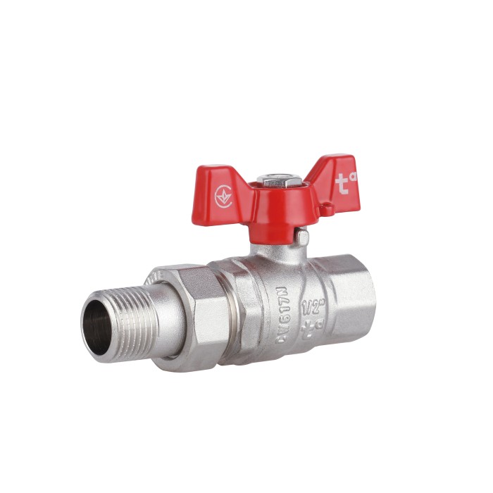 Кран кульовий "Американка" Thermo Alliance Forte 1/2" прямий SF220W15 Кран кульовий "Американка" Thermo Alliance Forte 1/2" прямий SF220W15