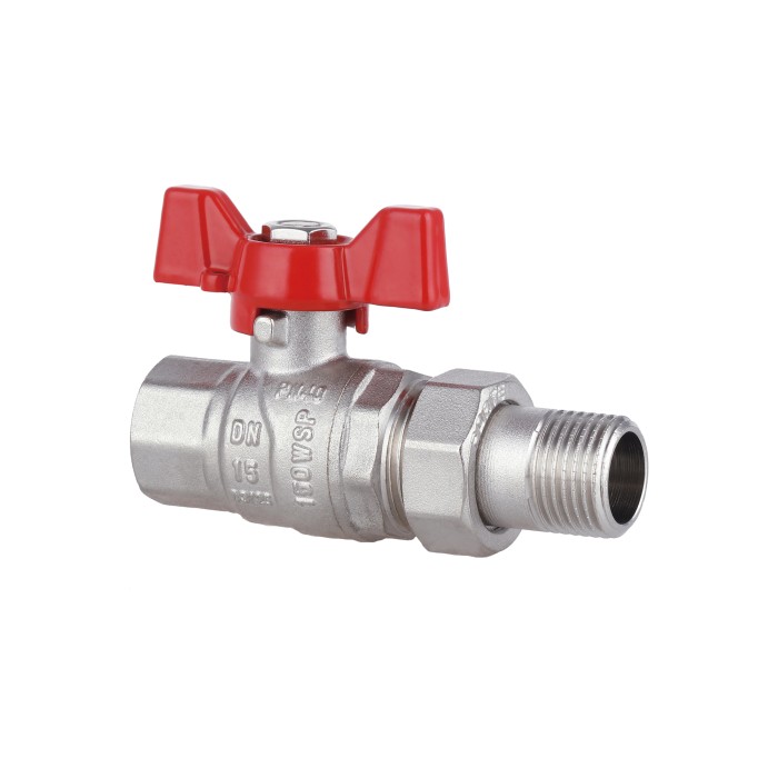 Кран кульовий "Американка" Thermo Alliance Forte 1/2" прямий SF220W15 Кран кульовий "Американка" Thermo Alliance Forte 1/2" прямий SF220W15