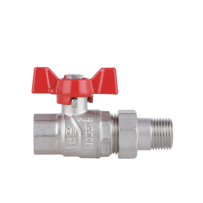 Кран кульовий "Американка" Thermo Alliance Forte 1/2" прямий SF220W15 Кран кульовий "Американка" Thermo Alliance Forte 1/2" прямий SF220W15