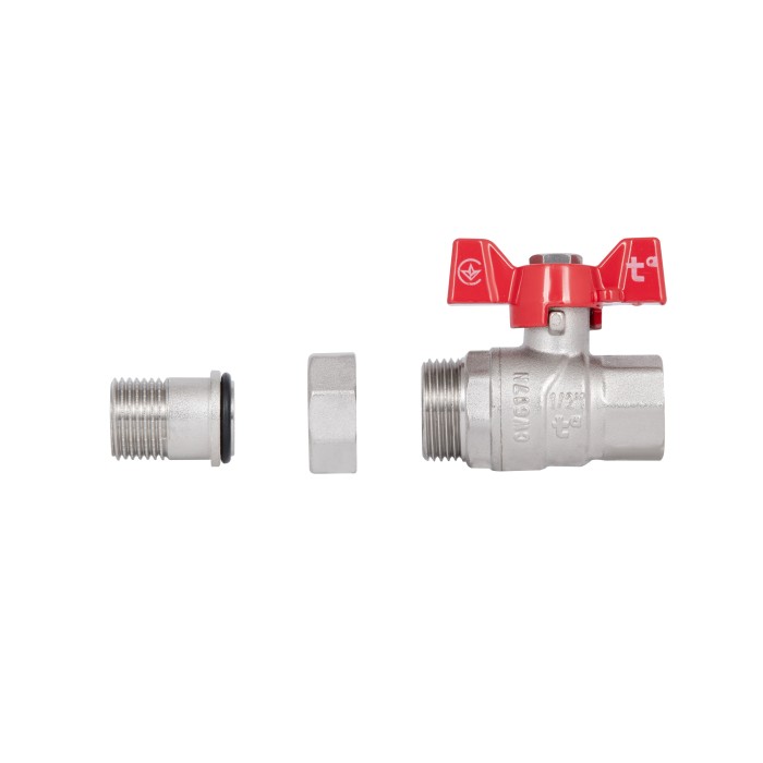 Кран кульовий "Американка" Thermo Alliance Forte 1/2" прямий SF220W15 Кран кульовий "Американка" Thermo Alliance Forte 1/2" прямий SF220W15