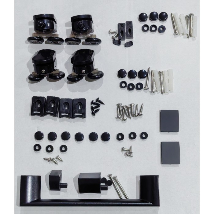 Двері в нішу Mixxus Premium DIVERSE SD01-100x185-TR Black прозоре скло 5мм (MI6876) Двері в нішу Mixxus Premium DIVERSE SD01-100x185-TR Black прозоре скло 5мм (MI6876)