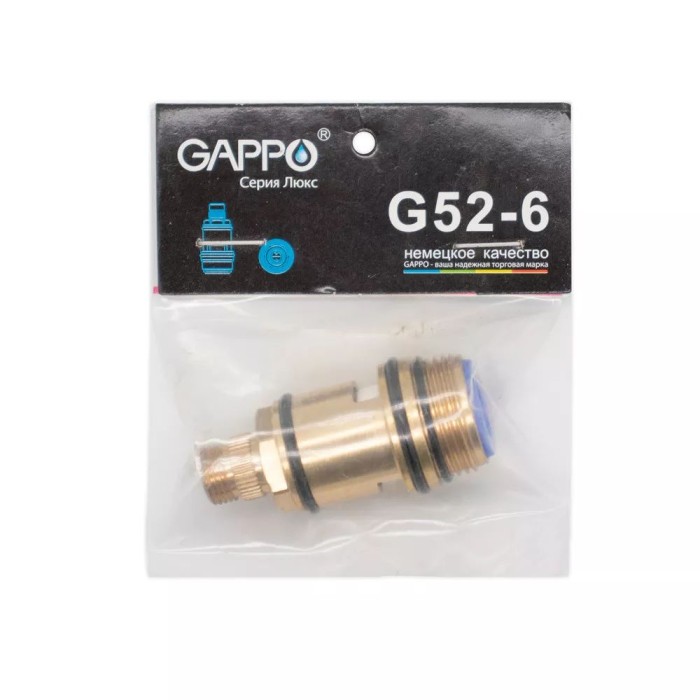 Кран-букса GAPPO G52-6 для перемикача G2402, G3248, 90° Кран-букса GAPPO G52-6 для перемикача G2402, G3248, 90°