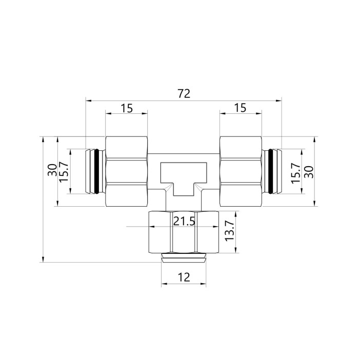 Трійник обтискний Thermo Alliance Standart 20х16х20 SD158W201620 Трійник обтискний Thermo Alliance Standart 20х16х20 SD158W201620