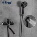 Змішувач для ванни Frap F2249-6, чорний/хром