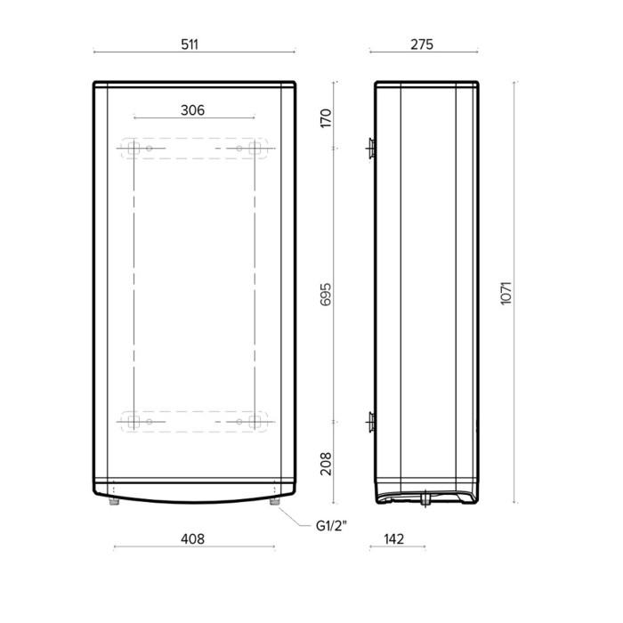 Водонагрівач ARISTON VELIS TECH 80 EU Водонагрівач ARISTON VELIS TECH 80 EU