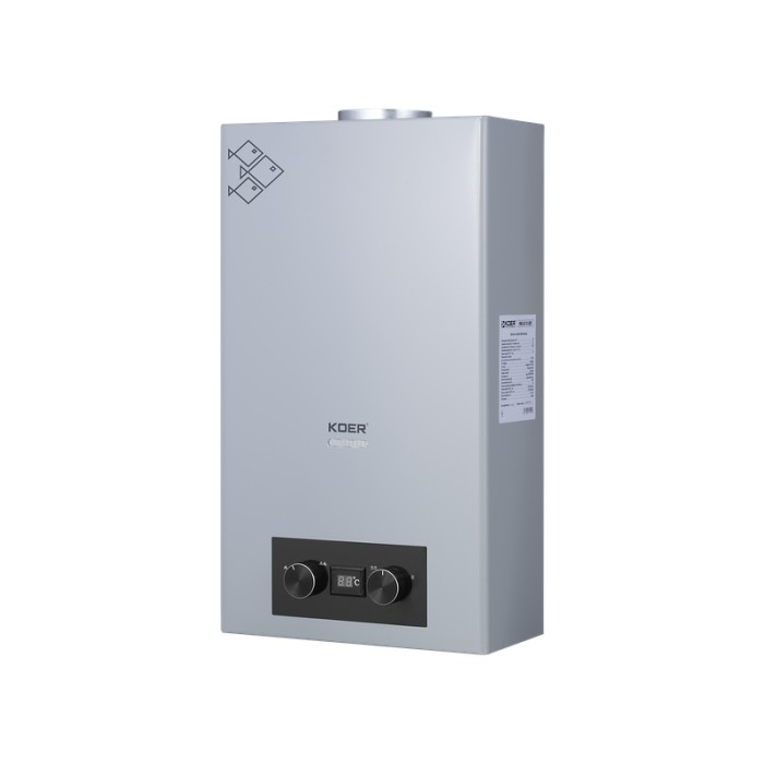 Газова колонка KOER KWH.G0110 GRAY димохідна 10 л/хв, колір сірий (KR5555) Газова колонка KOER KWH.G0110 GRAY димохідна 10 л/хв, колір сірий (KR5555)