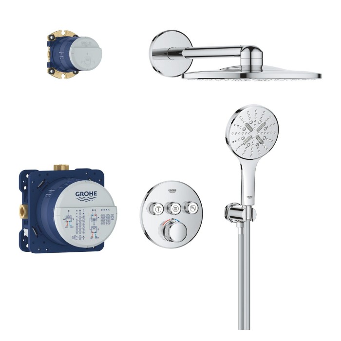Душова система прихованого монтажу з термостатом Grohe Grohtherm SmartControl (34863000) Душова система прихованого монтажу з термостатом Grohe Grohtherm SmartControl (34863000)