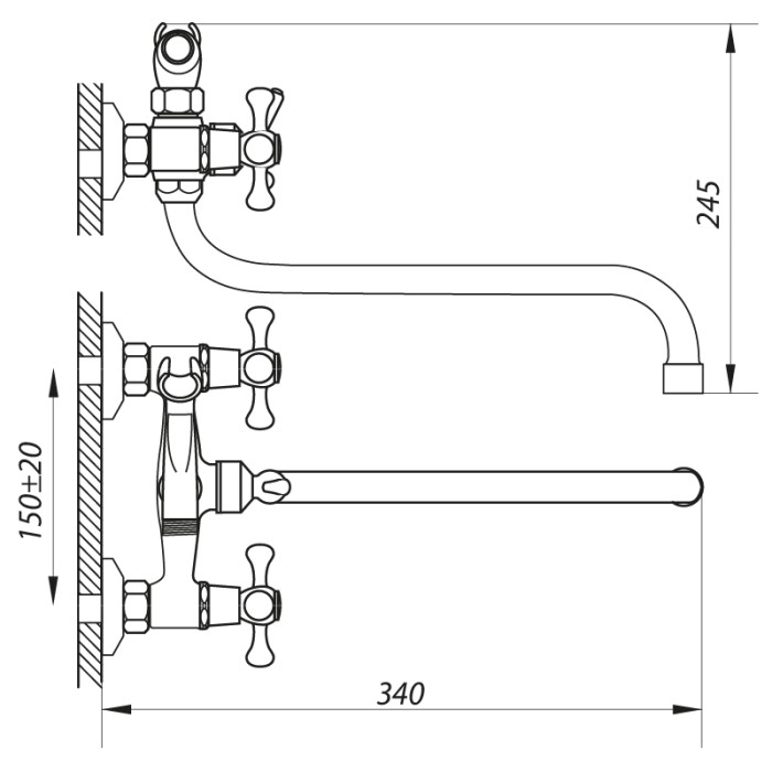 Змішувач для ванни Zerix DFR-A 827 (ZX0014) Змішувач для ванни Zerix DFR-A 827 (ZX0014)