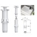 Раковина накладна Mixxus Premium STYLE-0202 600х350х140mm з донним клапаном та отвором під змішувач (MP6512)