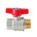 Кран кульовий ГШМ Koer Extreme KE.218-25 - 1" FM ручка "метелик" червона (KR5761)